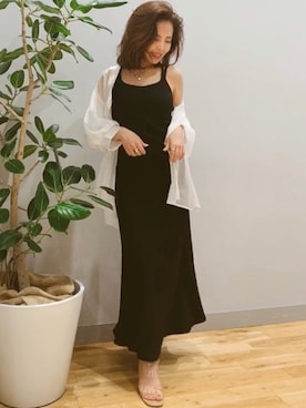 「美シルエット」｜「アイテム（ワンピース/ドレス）」を使った、ROYALPARTYさん（レディース・166cm）の夏コーディネート