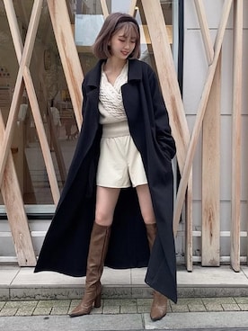 「ROYAL PARTY（ロイヤルパーティー）のアイテム（その他アウター）」を使った、ROYALPARTYさん（レディース・155cm）の秋コーディネート