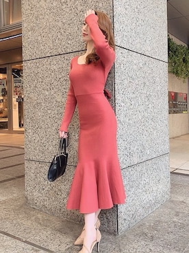 「美シルエット」｜「アイテム（ワンピース/ドレス）」を使った、ROYALPARTYさん（レディース・167cm）の秋コーディネート
