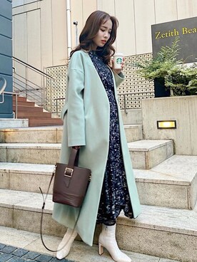 「ROYAL PARTY（ロイヤルパーティー）のアイテム（その他アウター）」を使った、ROYALPARTYさん（レディース・164cm）の冬コーディネート