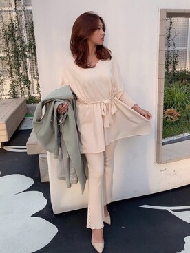 「ROYAL PARTY（ロイヤルパーティー）のアイテム（その他アウター）」を使った、ROYALPARTYさん（レディース・163cm）の冬コーディネート