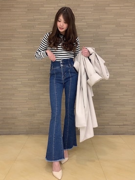 「ROYAL PARTY（ロイヤルパーティー）のアイテム（その他アウター）」を使った、ROYALPARTYさん（レディース・161cm）の冬コーディネート