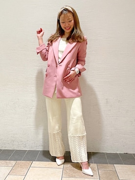 「ROYAL PARTY（ロイヤルパーティー）のアイテム（カーディガン/ボレロ）」を使った、ROYALPARTYさん（レディース・159cm）の冬コーディネート