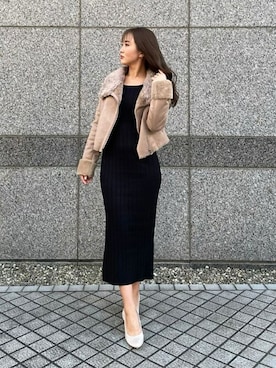 「ROYAL PARTY（ロイヤルパーティー）のアイテム（その他アウター）」を使った、ROYALPARTYさん（レディース・159cm）の秋コーディネート