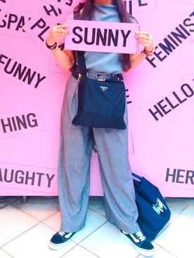 「Stussy Women（ステューシーウィメン）のアイテム」を使った、KAWAYUIさん（レディース・156cm）の秋コーディネート