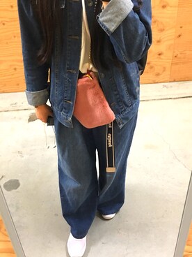 「stussywomen」｜「アイテム（ジャケット/アウター）」を使った、KAWAYUIさん（レディース・156cm）の秋コーディネート