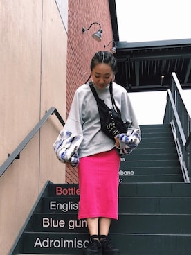 「stussy women」｜KAWAYUIさん（レディース・156cm）の秋コーディネート