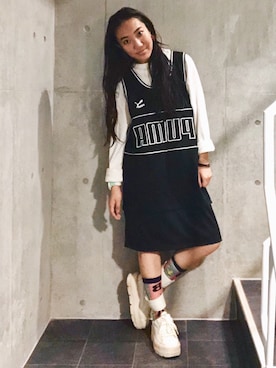 「Marc by Marc Jacobs（マークバイマークジェイコブス）のアイテム（腕時計）」を使った、KAWAYUIさん（レディース・156cm）の春コーディネート