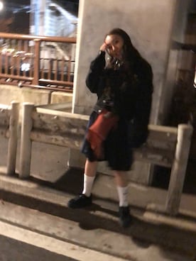 「stussywomen」｜KAWAYUIさん（レディース・156cm）の冬コーディネート