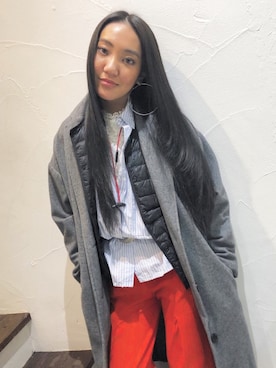 KAWAYUIさん（レディース・156cm）の冬コーディネート