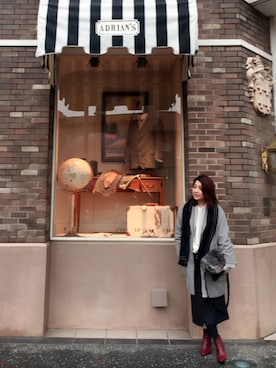 「ファークラッチ」｜「アイテム（ブーツ）」を使った、283さん（レディース・156cm）の春コーディネート