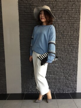 「COQULE（コクレ）のアイテム（スウェット）」を使った、283さん（レディース・156cm）の春コーディネート