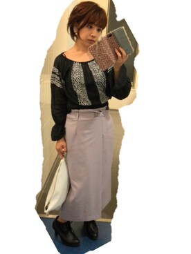 「ラベンダー」｜283さん（レディース・156cm）の春コーディネート