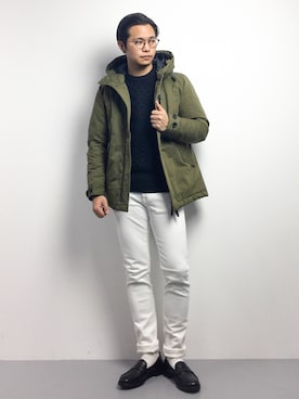 「URBAN RESEARCH（アーバンリサーチ）のアイテム（ダウンジャケット/コート）」を使った、K-1RO(ケーイチロー)さん（メンズ・171cm）の冬コーディネート