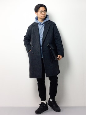 BY ダブルブレステッド チェスターコート◇を使った人気ファッション