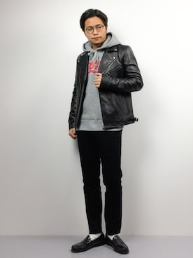 K-1RO(ケーイチロー)さん（メンズ・171cm）の冬コーディネート