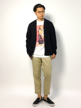 「AZUL by moussy（アズールバイマウジー）のアイテム」を使った、K-1RO(ケーイチロー)さん（メンズ・171cm）の夏コーディネート
