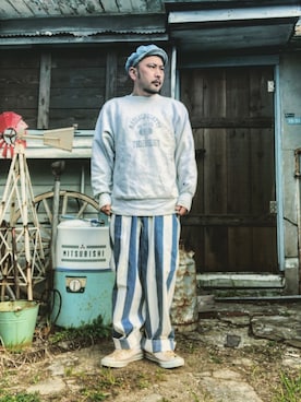 「Levi's（リーバイス）のアイテム（キャスケット）」を使った、marinfordさん（メンズ・165cm）の春コーディネート