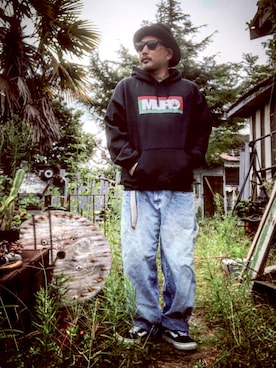 「RAPTEES（ラップティーズ）のアイテム」を使った、marinfordさん（メンズ・165cm）の秋コーディネート