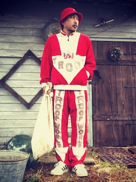 「オールドスクール」｜「アイテム（ジャージ）」を使った、marinfordさん（メンズ・165cm）の冬コーディネート