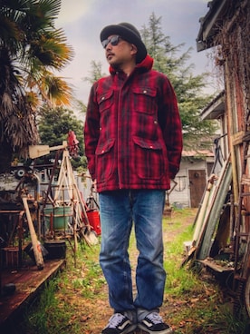 「WOOLRICH（ウールリッチ）のアイテム（その他アウター）」を使った、marinfordさん（メンズ・165cm）の秋コーディネート