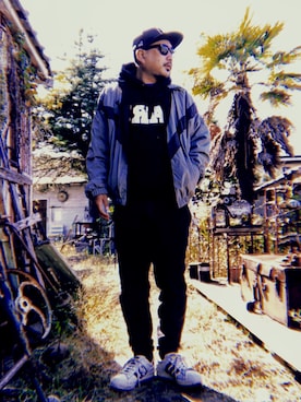 「SANTASTIC!（サンタスティック）のアイテム」を使った、marinfordさん（メンズ・165cm）の秋コーディネート