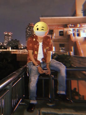 「schott（ショット）のSchott/ショット/HAWAIIAN SHIRT PLANET/ハワイアンシャツ プラネット（シャツ/ブラウス）」を使った、ねもんてぃさん（メンズ・172cm）の夏コーディネート