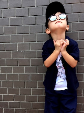 「ノーティードッグ」｜「アイテム（その他）」を使った、chaoさん（キッズ・100cm）の秋コーディネート