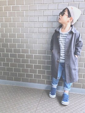 「ノーティードッグ」｜「アイテム（その他）」を使った、chaoさん（キッズ・100cm）の春コーディネート