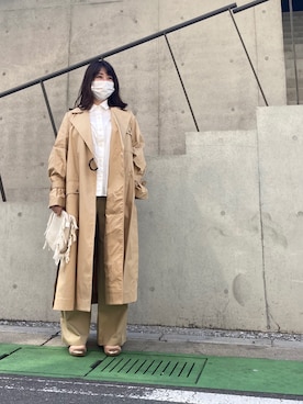 「JIMMY CHOO（ジミーチュウ）のアイテム」を使った、ATSUKOさん（レディース・157cm）の春コーディネート