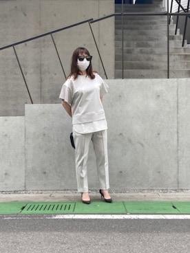 「CHEMBUR（チェンバー）のアイテム」を使った、ATSUKOさん（レディース・157cm）の春コーディネート