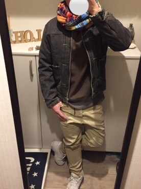 「Flaph（フラフ）のアイテム」を使った、ashtokenjiさん（メンズ・170cm）の冬コーディネート