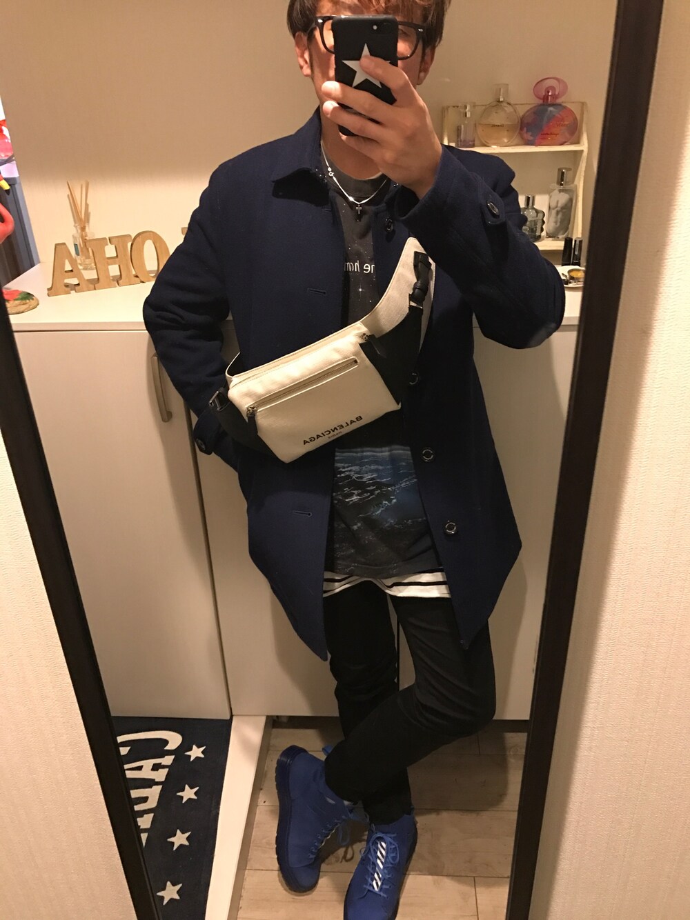 BURBERRY BLACK LABELのチェスターコートを使った人気