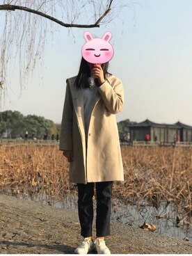 「Kenneth Cole（ケネスコール）のアイテム」を使った、Gnnnnyさん（レディース・163cm）の冬コーディネート