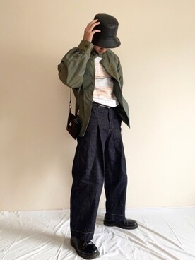 「URBAN RESEARCH Sonny Label（アーバンリサーチサニーレーベル）のアイテム（ブルゾン）」を使った、やたわたさん（メンズ・175cm）の春コーディネート