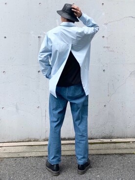 「YARD PLUS（ヤードプリュス）のアイテム（パンツ）」を使った、やたわたさん（メンズ・175cm）の春コーディネート