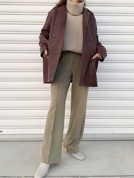 「eL（エル）のアイテム」を使った、nanamiさん（レディース・154cm）の秋コーディネート