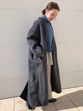 「JEANASIS（ジーナシス）のアイテム（その他アウター）」を使った、nanamiさん（レディース・153cm）の冬コーディネート