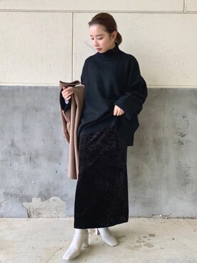 「JEANASIS（ジーナシス）のアイテム（その他アウター）」を使った、nanamiさん（レディース・154cm）の秋コーディネート
