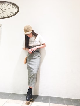 「coordinate」｜「アイテム（帽子）」を使った、Narcissus ESTさん（レディース・160cm）の冬コーディネート