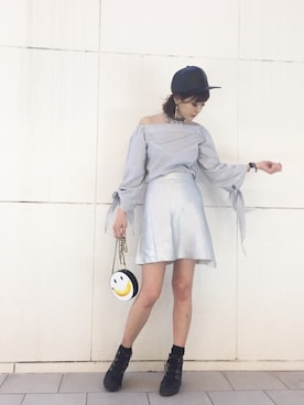 「RagsUnite（ラグズユナイト）のアイテム」を使った、Narcissus ESTさん（レディース・160cm）の春コーディネート