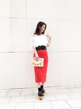 「RagsUnite（ラグズユナイト）のアイテム」を使った、Narcissus ESTさん（レディース・160cm）の夏コーディネート