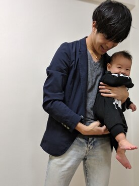 「GOSTAR DE FUGA（ゴスタール ジフーガ）のアイテム（ジャケット/アウター）」を使った、うっちーさん（メンズ・174cm）の秋コーディネート