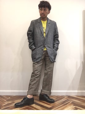 「FRANK LEDER（フランクリーダー）のアイテム（ジャケット/アウター）」を使った、ソメさん（メンズ・165cm）の夏コーディネート