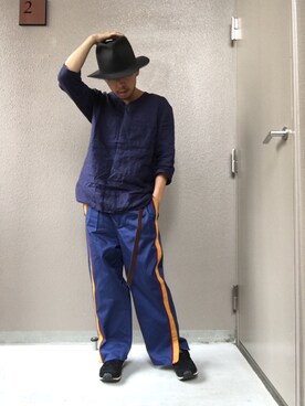 「A vontage（アボンタージュ）のアイテム」を使った、ソメさん（メンズ・165cm）の秋コーディネート
