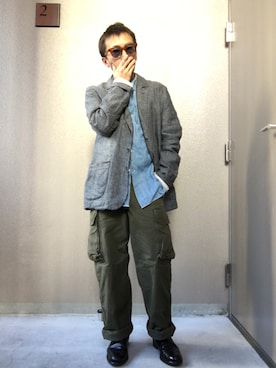 「FRANK LEDER（フランクリーダー）のアイテム（ジャケット/アウター）」を使った、ソメさん（メンズ・165cm）の冬コーディネート