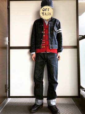 Yokogoshi｜桃太郎ジーンズのデニムジャケットを使ったコーディネート 