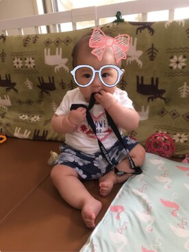 「0歳6ヶ月」｜「アイテム（パンツ）」を使った、aob373728さん（キッズ・60cm）の夏コーディネート