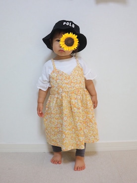 「1歳半」｜「アイテム（ワンピース/ドレス）」を使った、aob373728さん（キッズ・80cm）の夏コーディネート