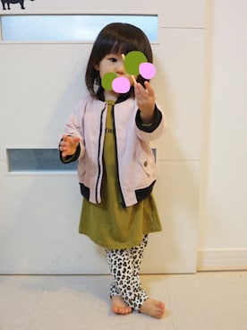 「2歳3ヶ月」｜「アイテム（レッグウェア）」を使った、aob373728さん（キッズ・90cm）の春コーディネート